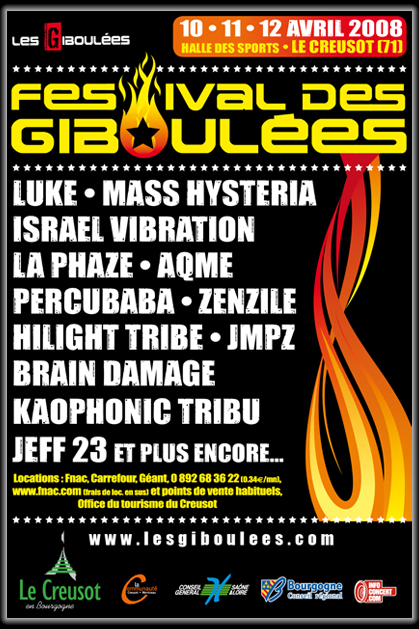 Affiche 2008 du Festival des Giboulées